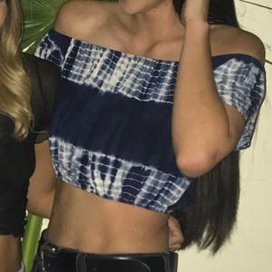 tie dye crop top